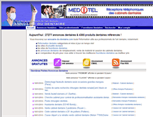 Tablet Screenshot of annuaire-du-dentaire.com